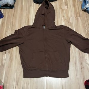 Men’s small brown old navy zip up